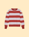 Striped Crew Neck Knit Sweater