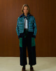 Striped Jacket With Detachable Vest