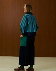 Striped Jacket With Detachable Vest