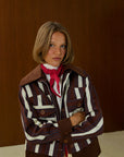 Striped Jacket with Detachable Vest