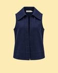 Striped Jacket With Detachable Vest