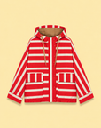 Hooded Rain Coat with Front Pockets