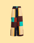 Elastic Waist Wide-Leg Pants