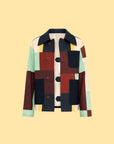 Colorblock Button-Up Jacket