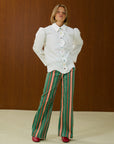High-Waist Straight Leg Pants