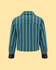 Striped Jacket With Detachable Vest