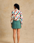 Cropped Button-Up Shirt