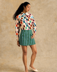 Cropped Button-Up Shirt