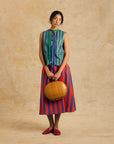 Sleeveless V-Neck Vest With Binding Detail