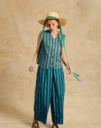 Elastic Waist Wide-Leg Pants