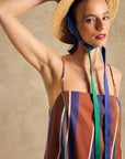 Sleeveless Midi Dress With Pocket Detail