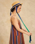 Sleeveless Midi Dress With Pocket Detail