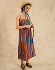 Sleeveless Midi Dress With Pocket Detail