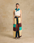 Elastic Waist Wide-Leg Pants