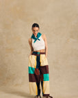 Elastic Waist Wide-Leg Pants