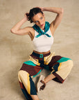 Elastic Waist Wide-Leg Pants