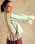 Sailor Collar Long Sleeve Blouse