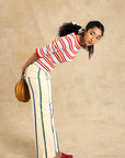 High-Waist Straight Leg Pants