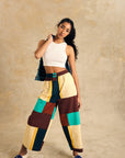 Elastic Waist Wide-Leg Pants