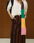 Solid Crew Neck Knit Sweater
