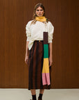 Striped Knit Scarf