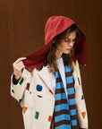 Cotton Hooded Jacket With Full Zipper