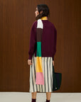 Striped Knit Scarf