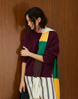 Striped Knit Scarf