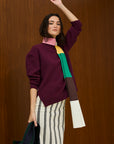 Striped Knit Scarf