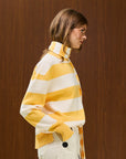 Striped Crew Neck Knit Sweater