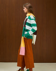 Striped Crew Neck Knit Sweater