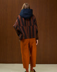Cotton Hooded Jacket With Full Zipper