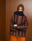 Cotton Hooded Jacket With Full Zipper