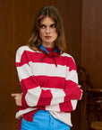 Striped Crew Neck Knit Sweater