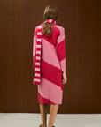 Round Neck Knitted Straight Long Sleeve Dress