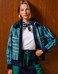 Striped Jacket With Detachable Vest