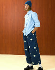 Scalloped Hem Cotton Shirt