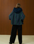 Cotton Hooded Jacket With Full Zipper