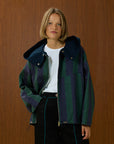 Cotton Hooded Jacket With Full Zipper