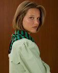 Scalloped Hem Cotton Shirt