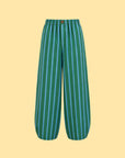 Elastic Waist Wide-Leg Pants