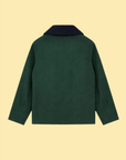 Contrast Collar Piped Cotton Jacket