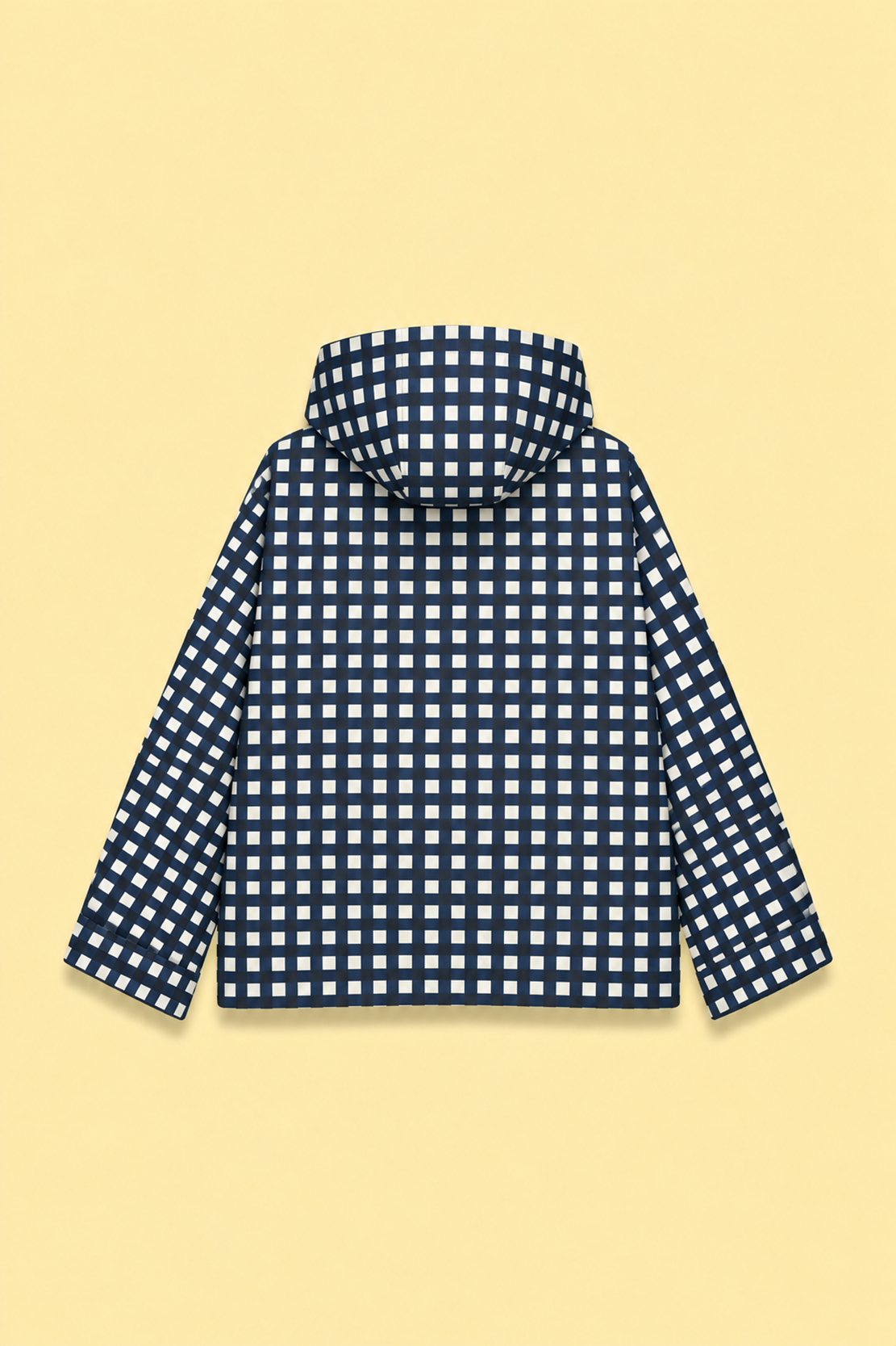 Hooded Rain Coat with Front Pockets