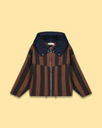 Cotton Hooded Jacket With Full Zipper