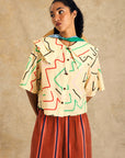 Double Collar Button-Up Shirt