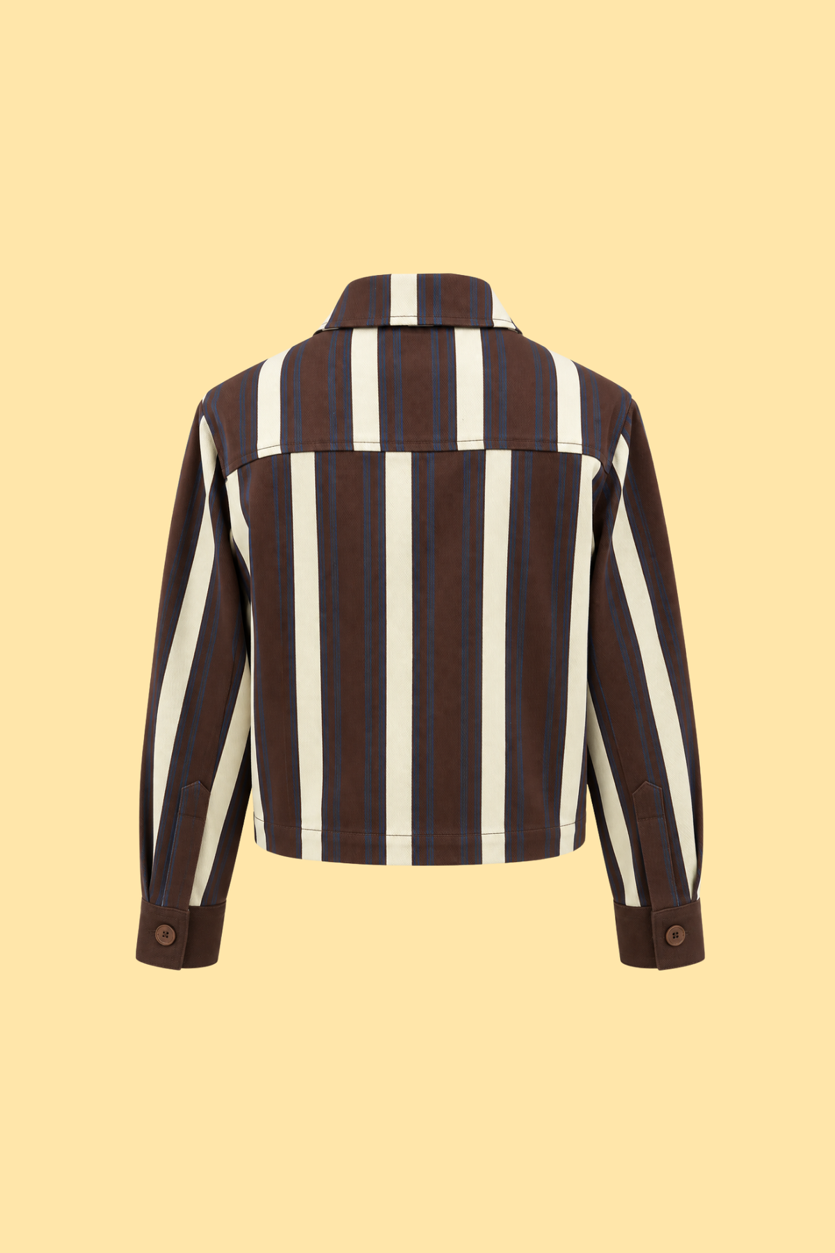 Striped Jacket with Detachable Vest