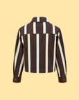Striped Jacket with Detachable Vest