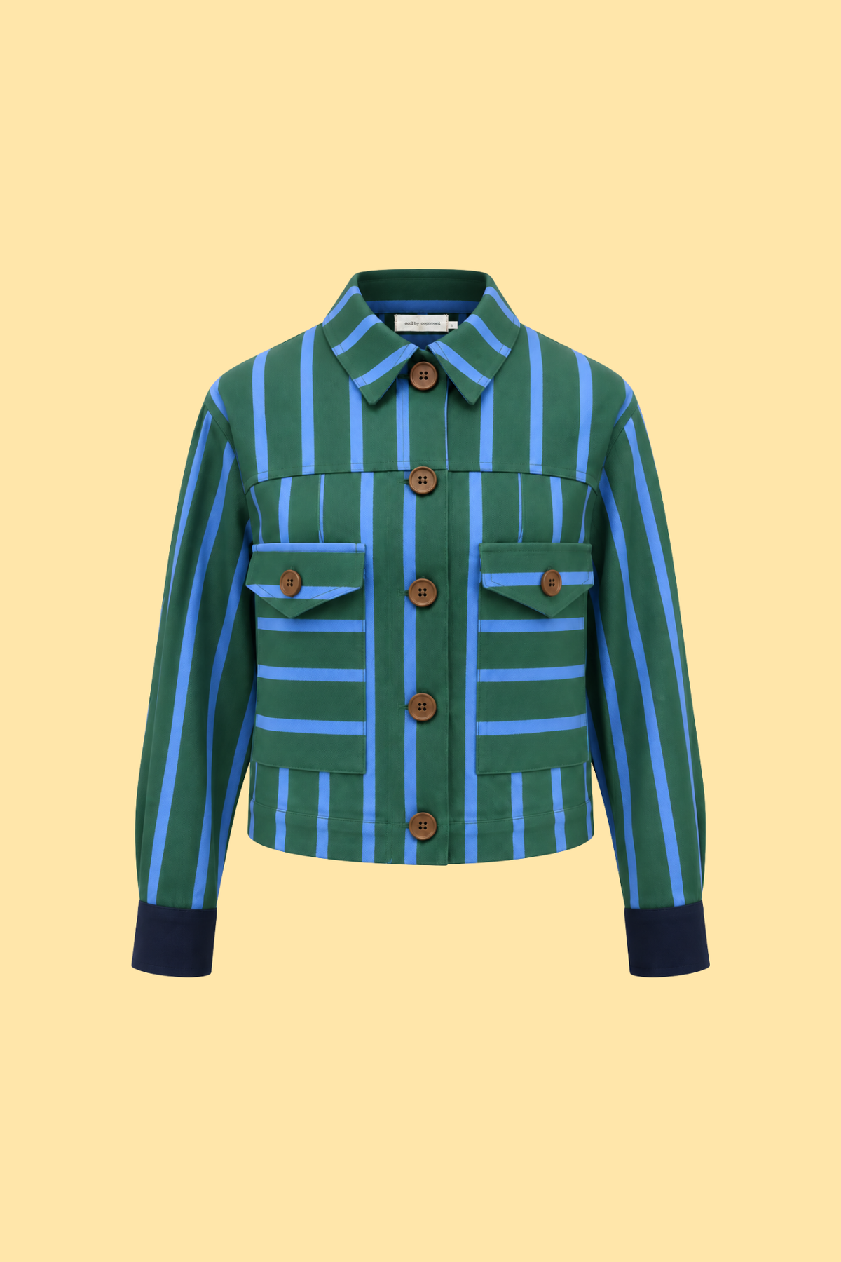 Striped Jacket With Detachable Vest