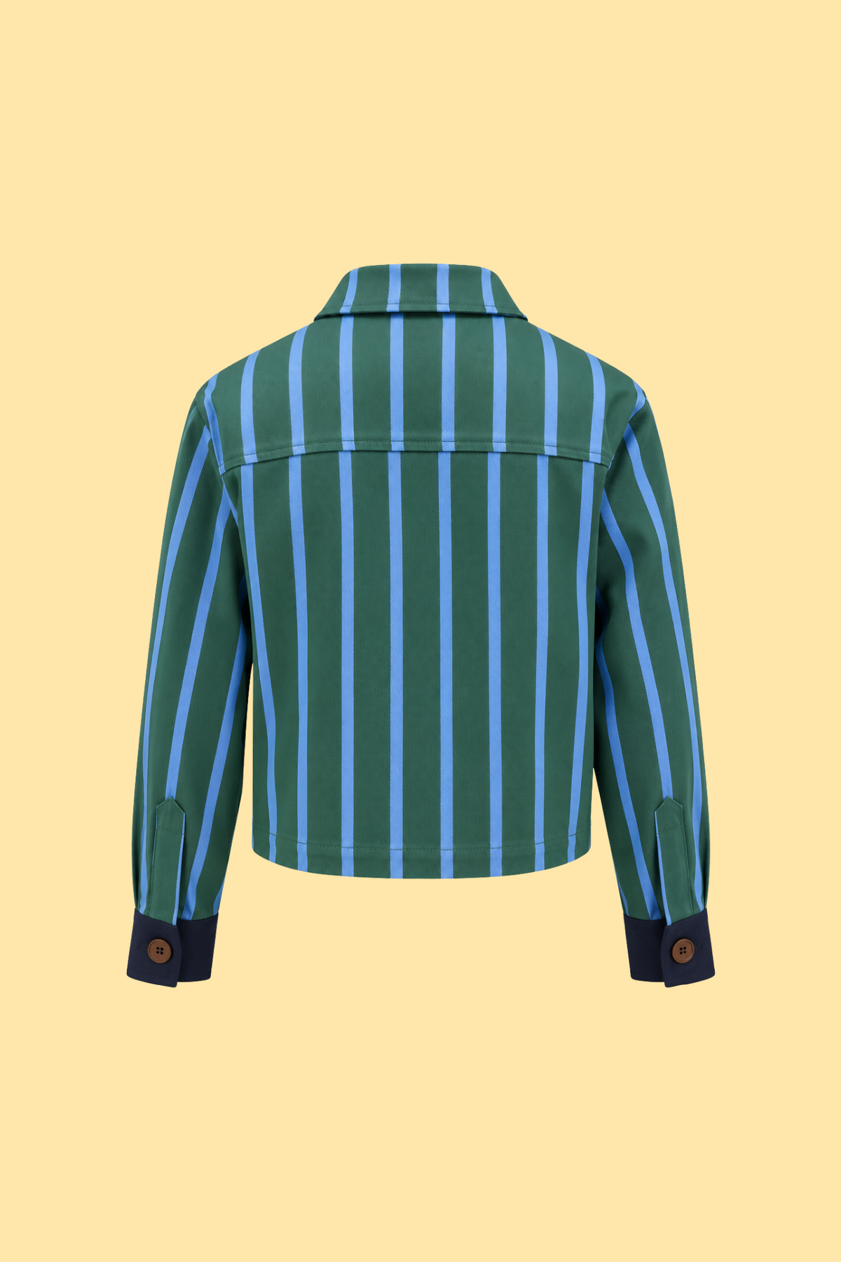 Striped Jacket With Detachable Vest