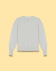 Solid Crew Neck Knit Sweater